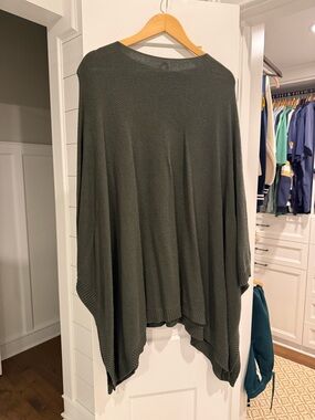 lululemon athletica Olive Green Knit Poncho
